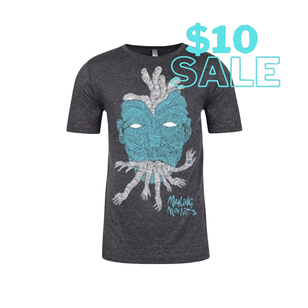 EVIL EYE TEE - CHARCOAL GREY