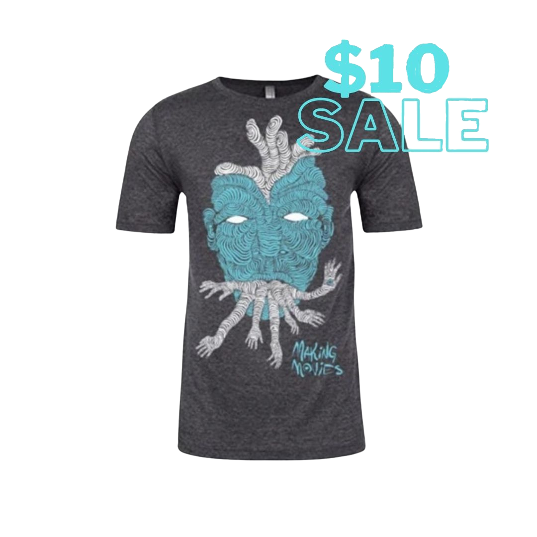 EVIL EYE TEE - CHARCOAL GREY