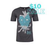 EVIL EYE TEE - CHARCOAL GREY