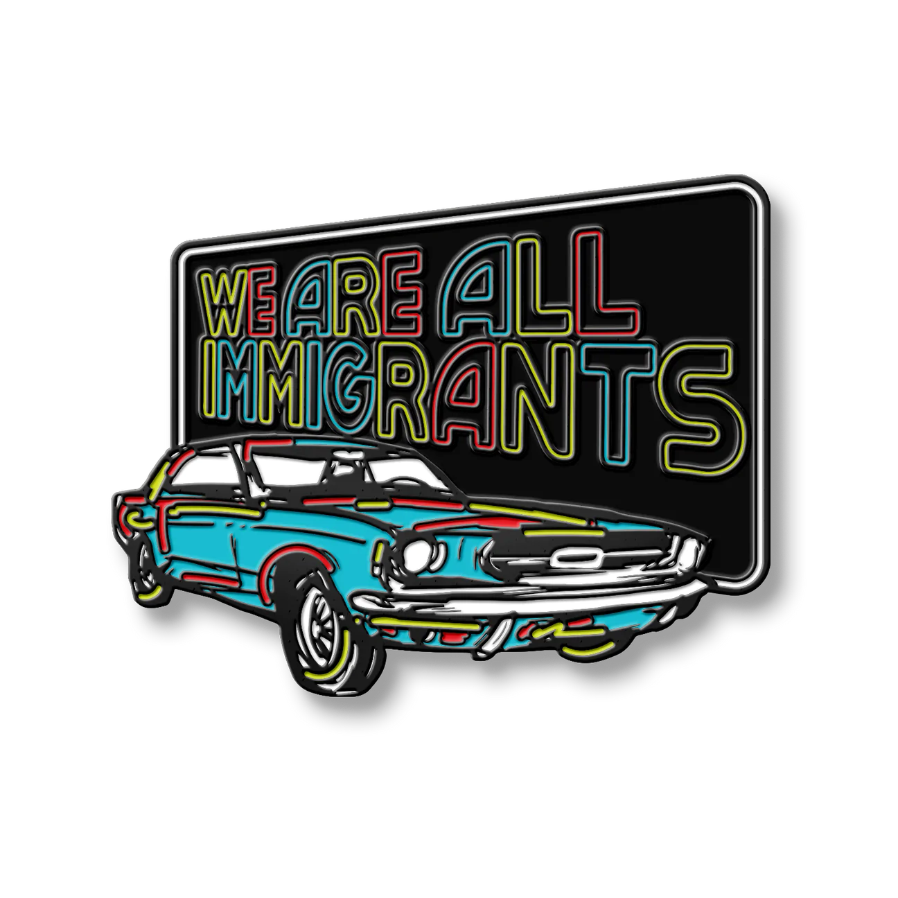 We Are All Immigrants Enamel Pin